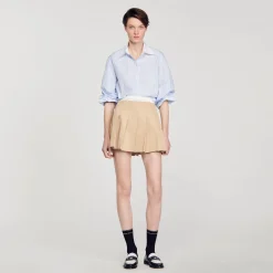 Sandro Paris Tops E Camisas-Camisa Listrada Com Strass