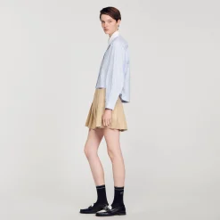 Sandro Paris Tops E Camisas-Camisa Listrada Com Strass