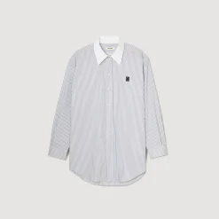 Sandro Paris Tops E Camisas-Camisa Listrada Grande