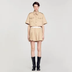 Sandro Paris Tops E Camisas-Camisa Oficial Curta