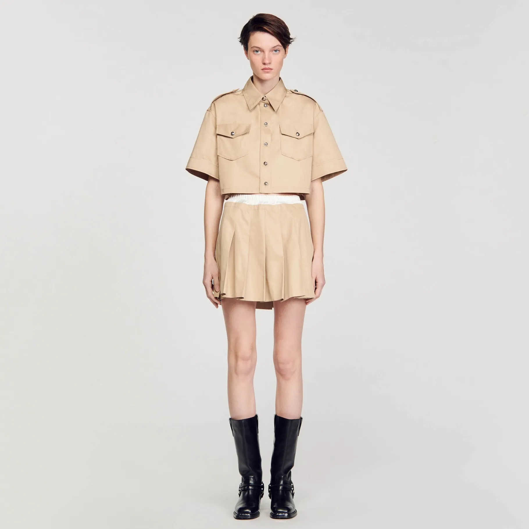 Sandro Paris Tops E Camisas-Camisa Oficial Curta