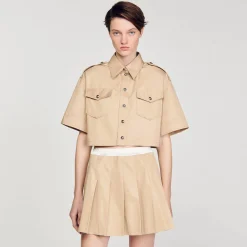 Sandro Paris Tops E Camisas-Camisa Oficial Curta