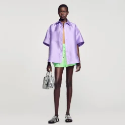 Sandro Paris Conjuntos-Camisa Oversized De Cetim