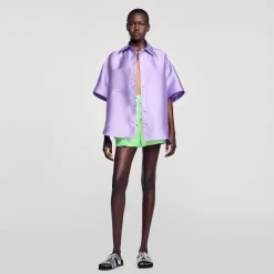 Sandro Paris Conjuntos-Camisa Oversized De Cetim