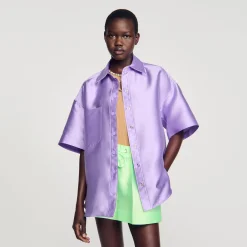 Sandro Paris Conjuntos-Camisa Oversized De Cetim