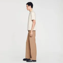 Sandro Paris Camisetas E Pólos-Camisa Polo De Malha Com Gola Com Ziper