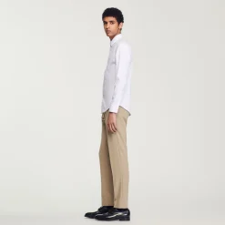 Sandro Paris Camisas-Camisa Slim Fit De Algodao Stretch