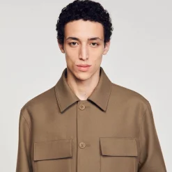 Sandro Paris Camisas-Camiseta Abotoada