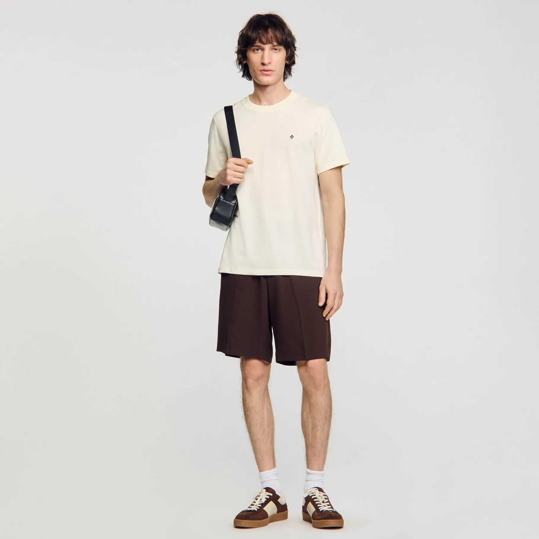 Sandro Paris Camisetas E Pólos-Camiseta Com Patch Cruzado Quadrado