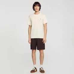 Sandro Paris Camisetas E Pólos-Camiseta Com Patch Cruzado Quadrado