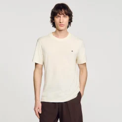 Sandro Paris Camisetas E Pólos-Camiseta Com Patch Cruzado Quadrado