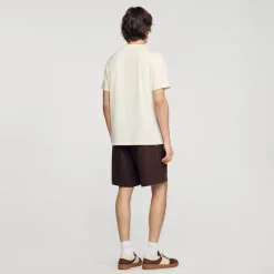 Sandro Paris Camisetas E Pólos-Camiseta Com Patch Cruzado Quadrado