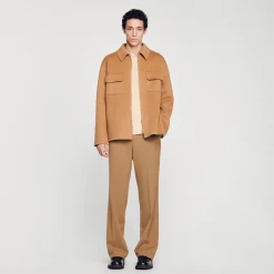 Sandro Paris Camisas-Camiseta Com Ziper