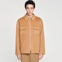 Sandro Paris Camisas-Camiseta Com Ziper