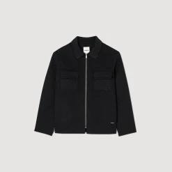 Sandro Paris Camisas-Camiseta Com Ziper