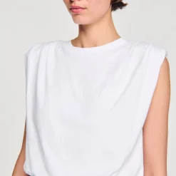 Sandro Paris Camisetas-Camiseta Curta De Algodao