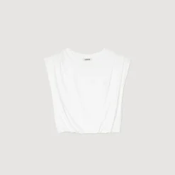 Sandro Paris Camisetas-Camiseta Curta De Algodao