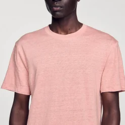 Sandro Paris Camisetas E Pólos-Camiseta De Linho Certificada