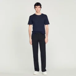 Sandro Paris Camisetas E Pólos-Camiseta De Linho Certificada