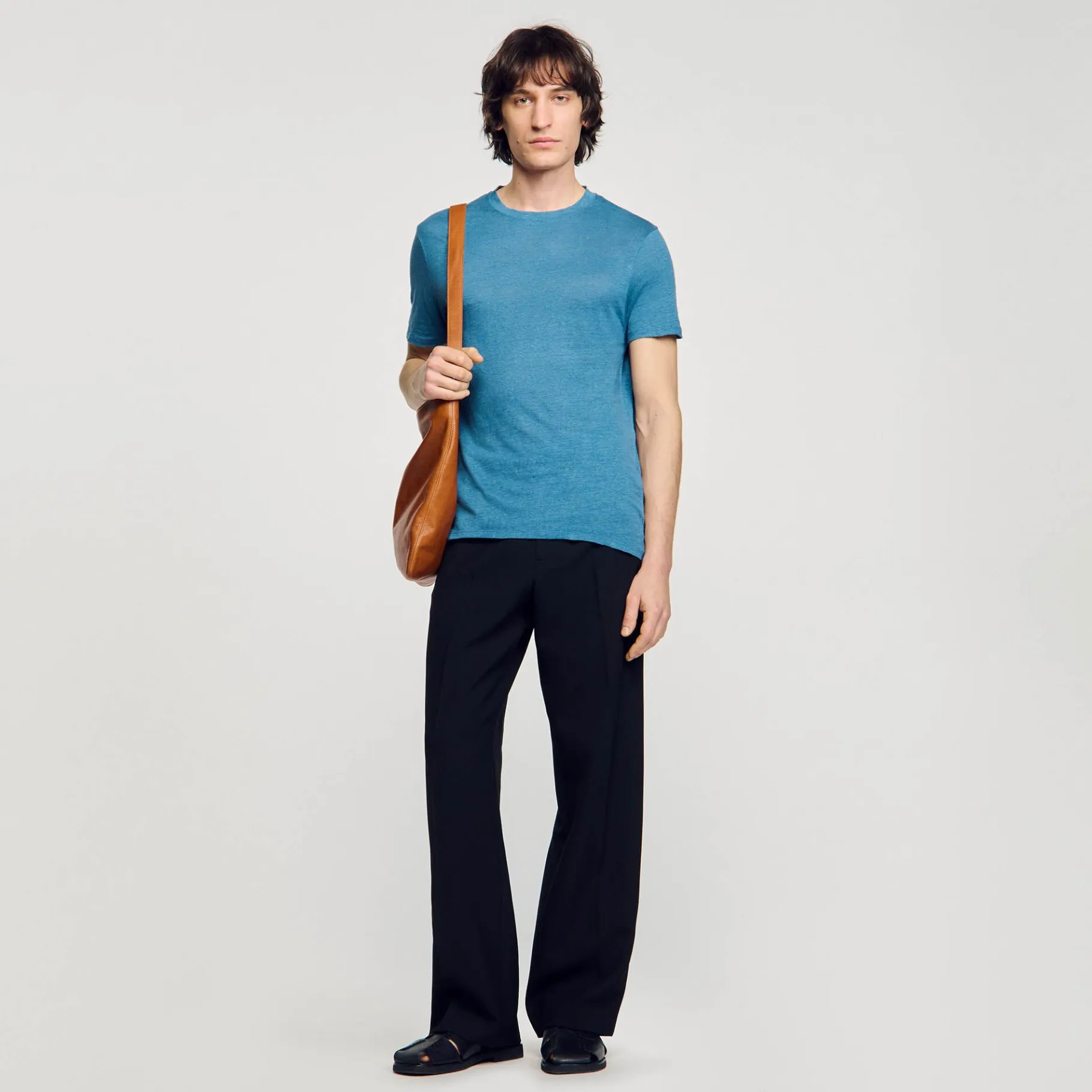 Sandro Paris Camisetas E Pólos-Camiseta De Linho Certificada