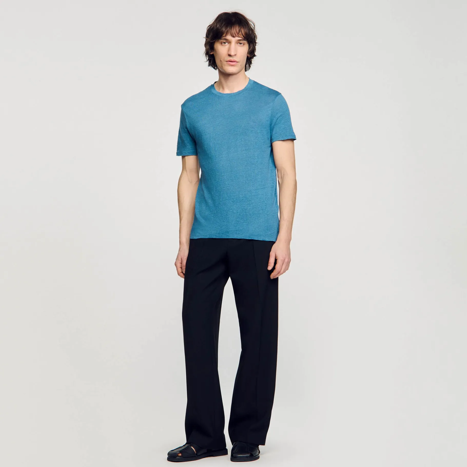 Sandro Paris Camisetas E Pólos-Camiseta De Linho Certificada