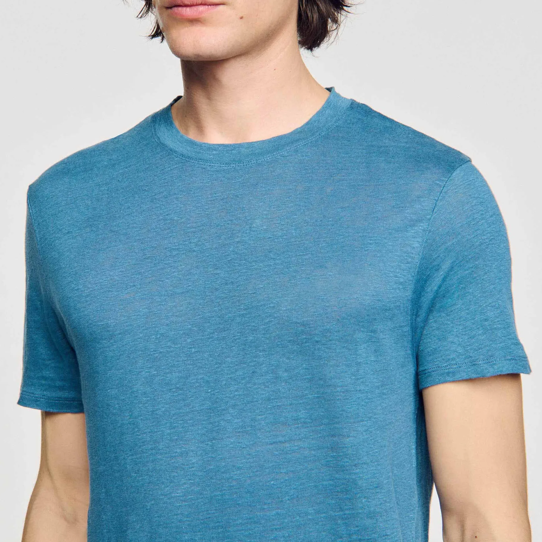 Sandro Paris Camisetas E Pólos-Camiseta De Linho Certificada