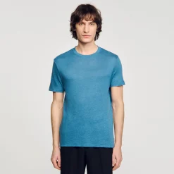 Sandro Paris Camisetas E Pólos-Camiseta De Linho Certificada