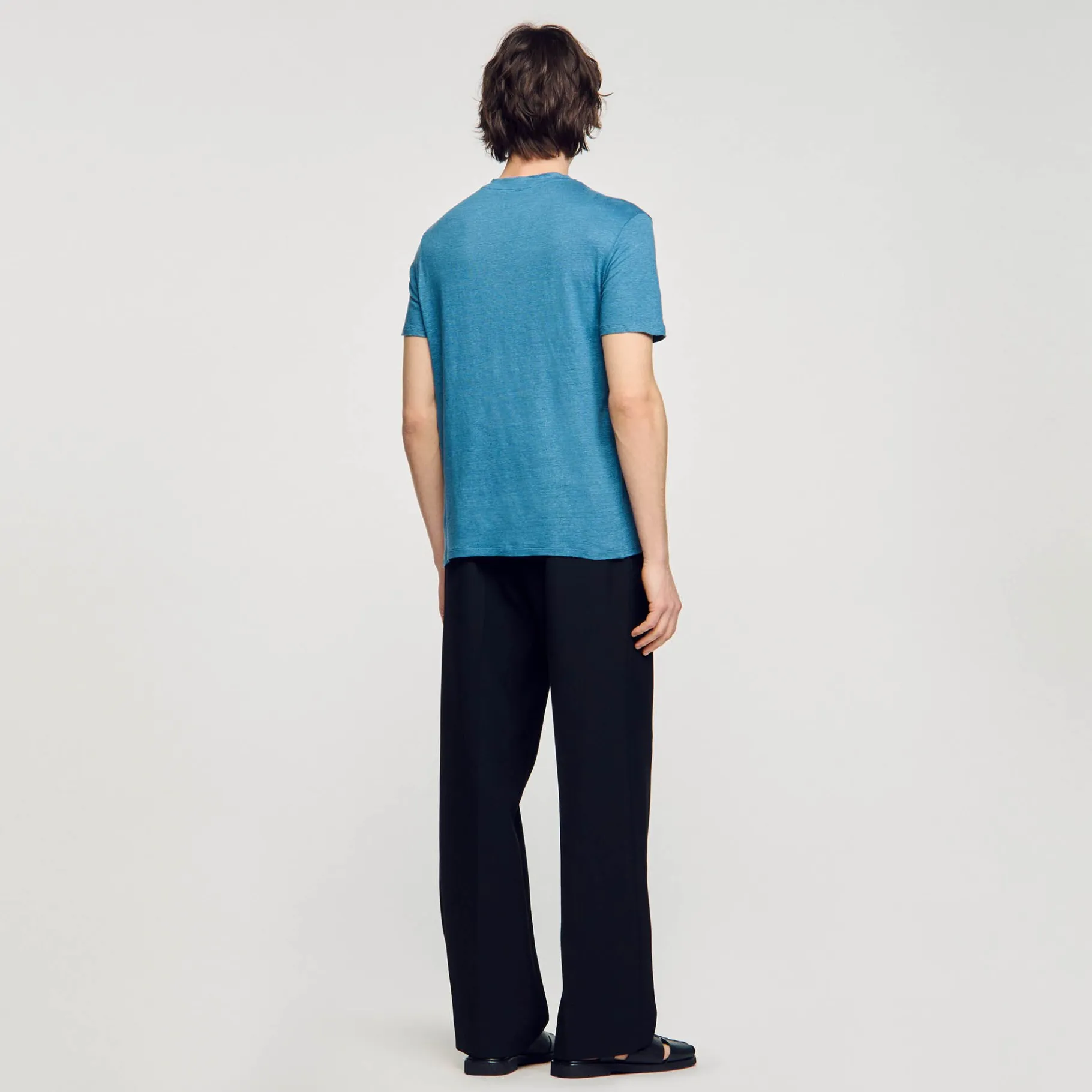 Sandro Paris Camisetas E Pólos-Camiseta De Linho Certificada