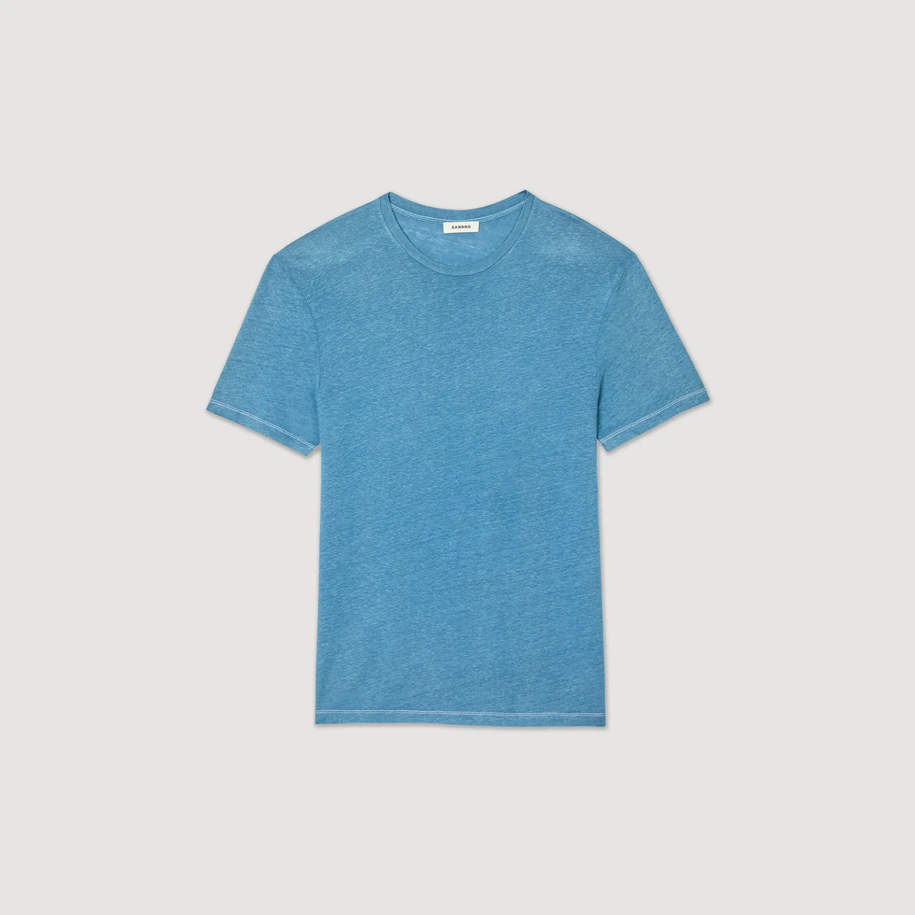 Sandro Paris Camisetas E Pólos-Camiseta De Linho Certificada