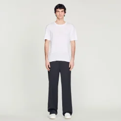 Sandro Paris Camisetas E Pólos-Camiseta De Linho Certificada