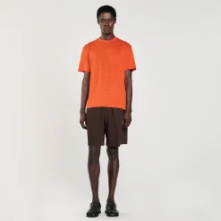 Sandro Paris Camisetas E Pólos-Camiseta De Linho Certificada