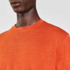 Sandro Paris Camisetas E Pólos-Camiseta De Linho Certificada