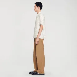 Sandro Paris Camisas-Camiseta De Manga Curta Com Cruz Quadrada