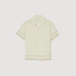 Sandro Paris Camisas-Camiseta De Manga Curta Com Cruz Quadrada