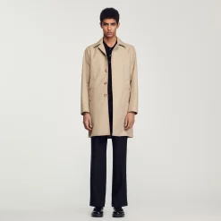 Sandro Paris Casacos E Jaquetas-Capa De Chuva Reta