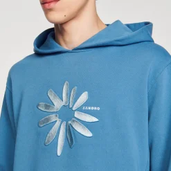 Sandro Paris Moletons E Jogging-Capuz De Algodao Com Flor