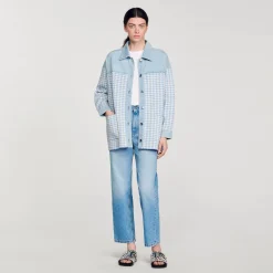 Sandro Paris Suéteres E Cardigans-Cardicoat Houndstooth