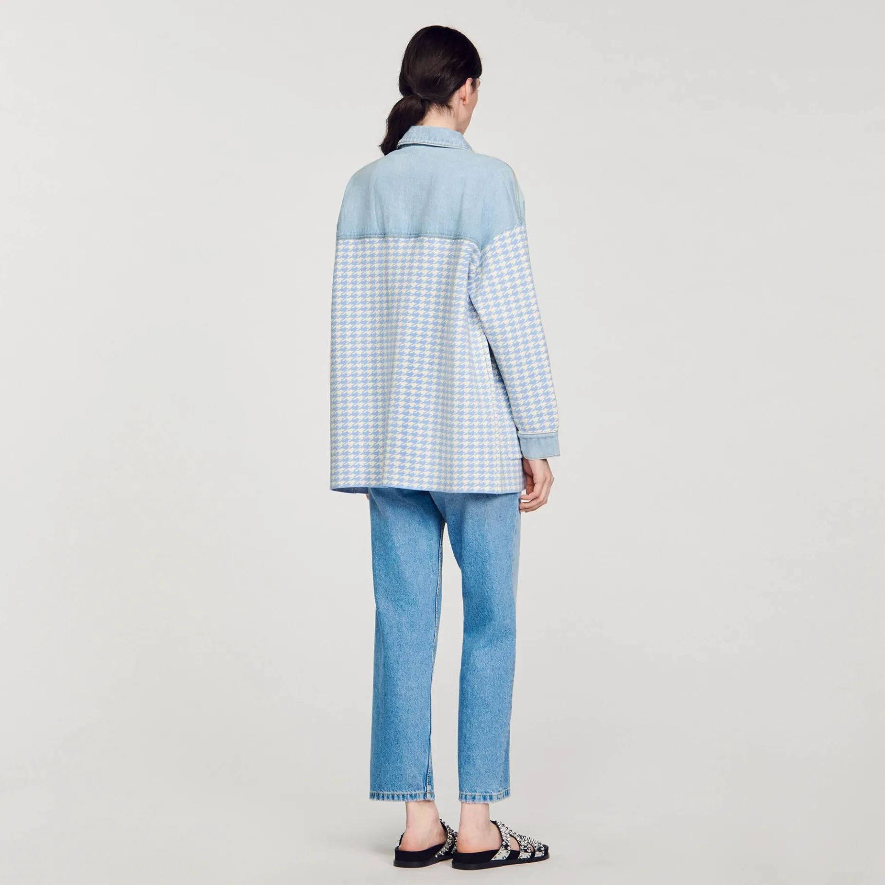 Sandro Paris Suéteres E Cardigans-Cardicoat Houndstooth