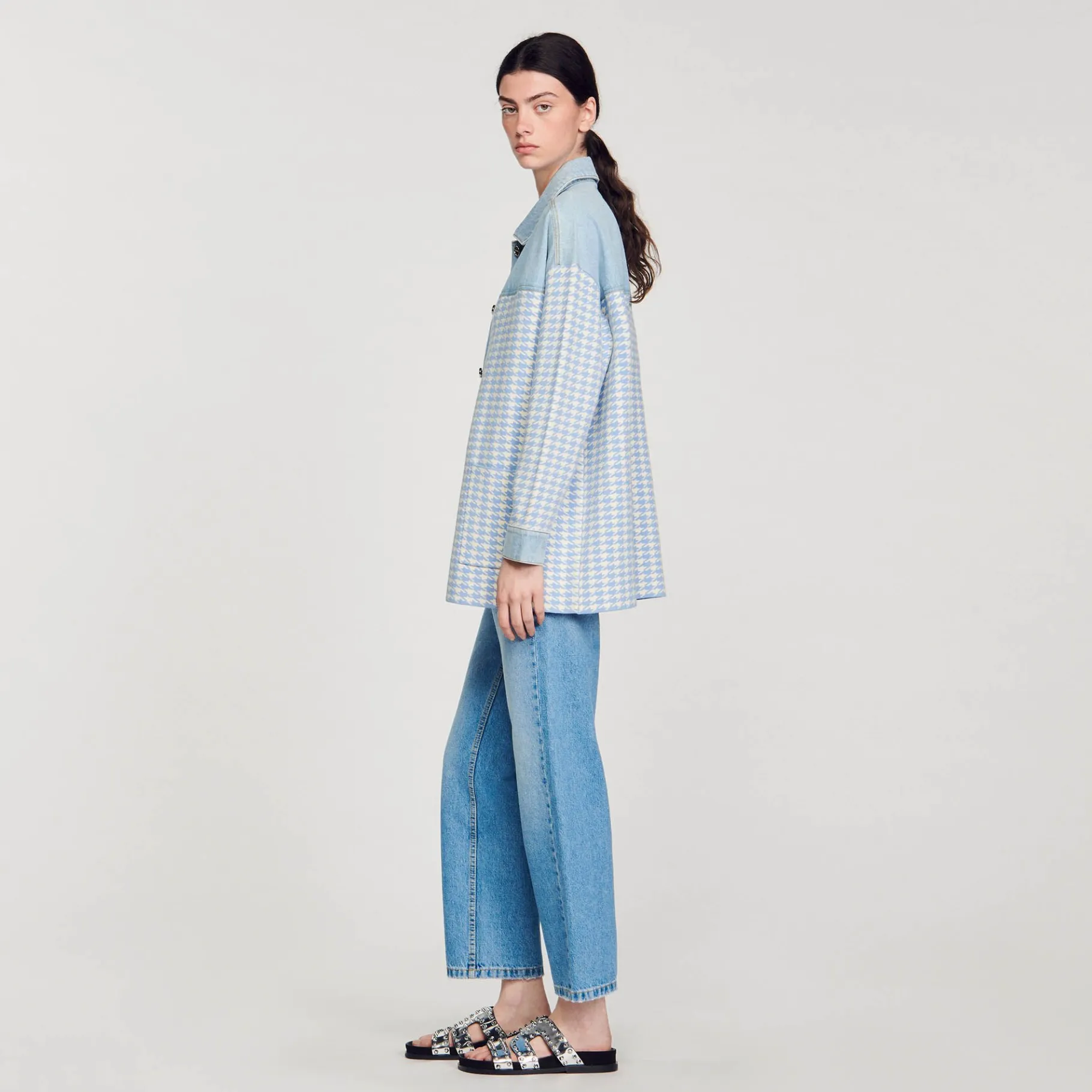 Sandro Paris Suéteres E Cardigans-Cardicoat Houndstooth