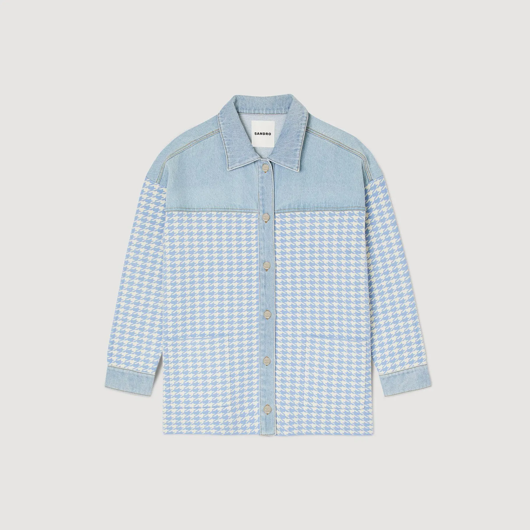 Sandro Paris Suéteres E Cardigans-Cardicoat Houndstooth
