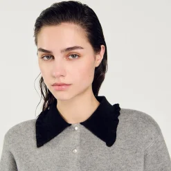 Sandro Paris Suéteres E Cardigans-Cardiga Curto