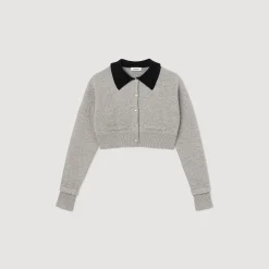 Sandro Paris Suéteres E Cardigans-Cardiga Curto