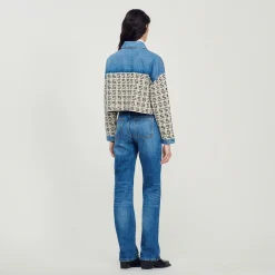 Sandro Paris Suéteres E Cardigans-Cardiga Curto Jeans