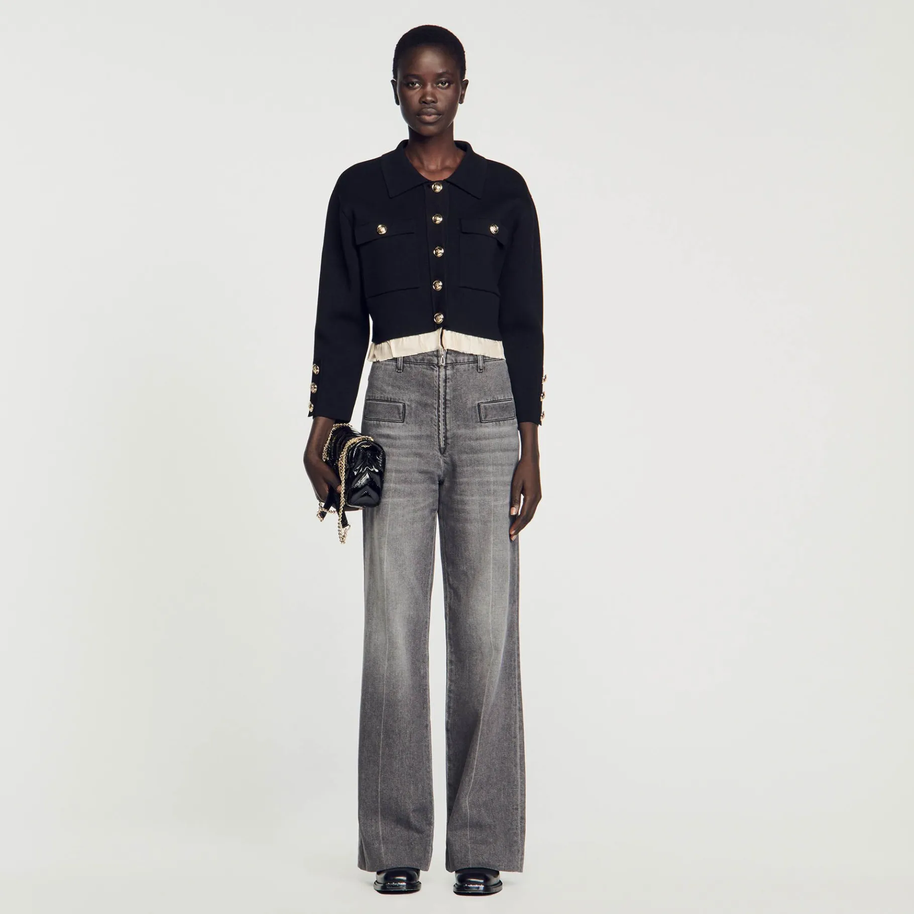 Sandro Paris Suéteres E Cardigans-Cardiga De Camisa