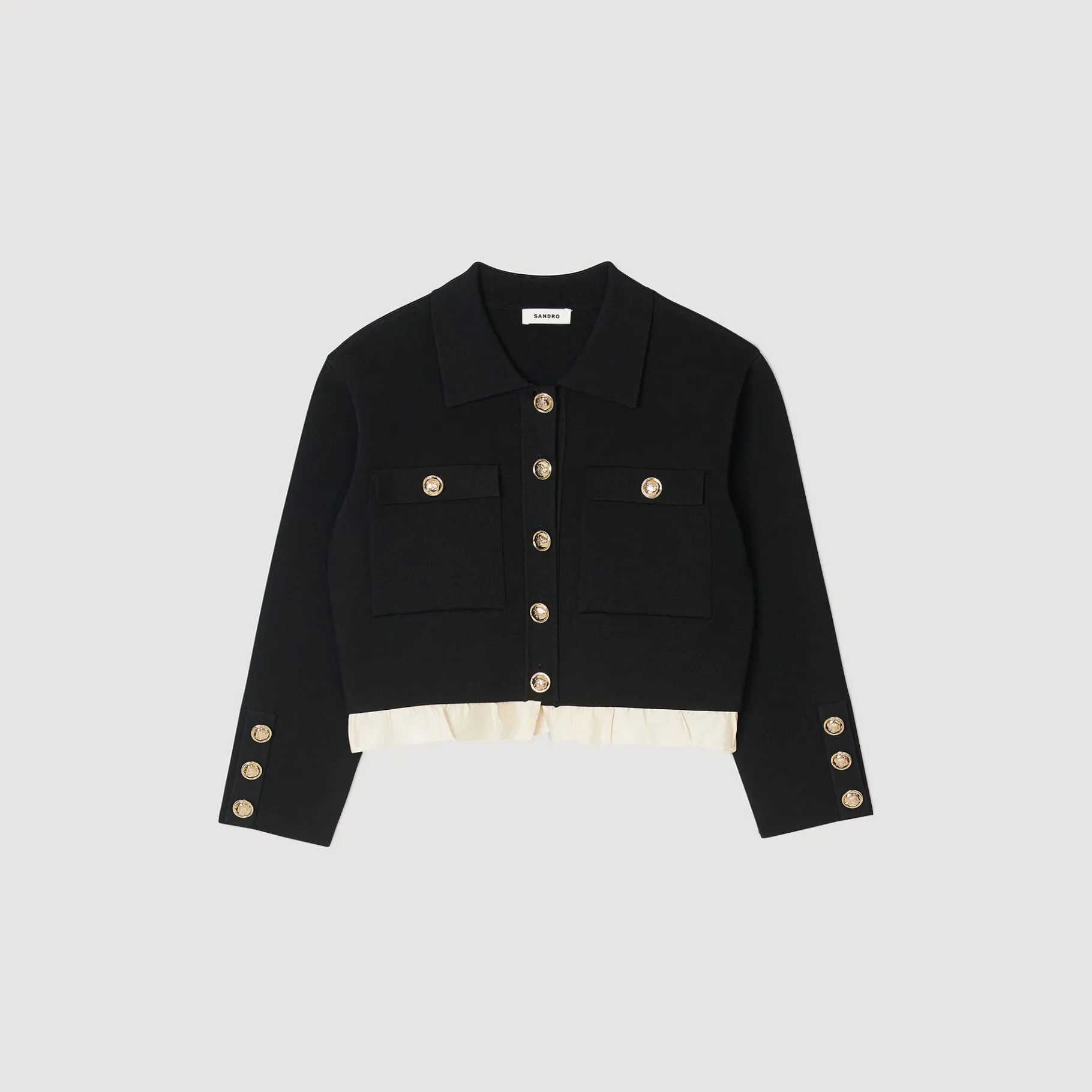 Sandro Paris Suéteres E Cardigans-Cardiga De Camisa