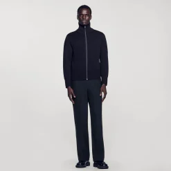 Sandro Paris Suéteres E Coletes-Cardiga De La Com Ziper