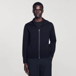 Sandro Paris Suéteres E Coletes-Cardiga De La Com Ziper