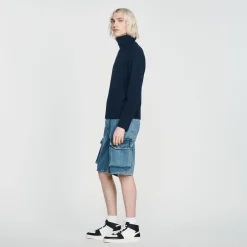 Sandro Paris Suéteres E Coletes-Cardiga De La Com Ziper