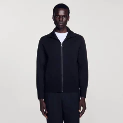 Sandro Paris Suéteres E Coletes-Cardiga De La Com Ziper