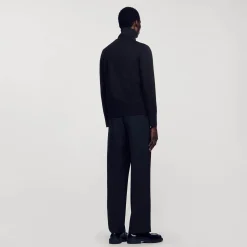 Sandro Paris Suéteres E Coletes-Cardiga De La Com Ziper